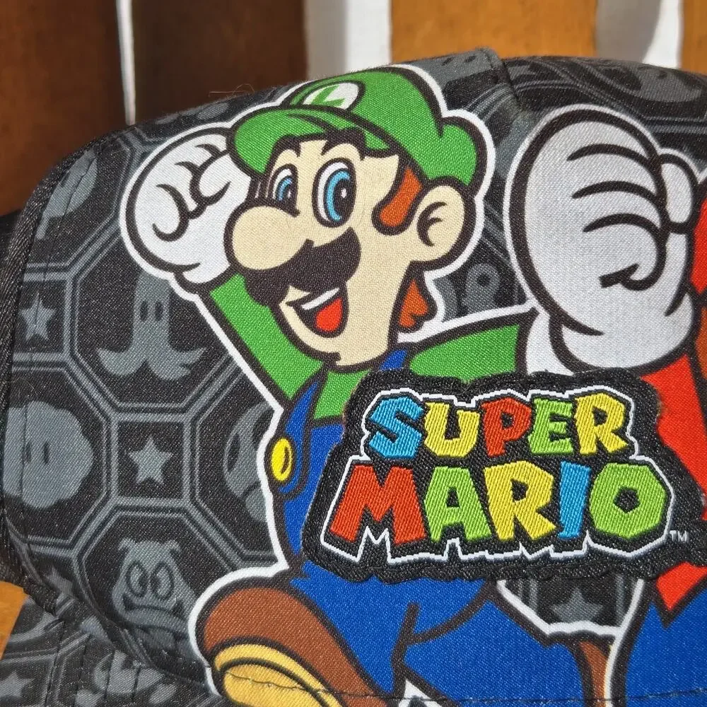 Super Mario 2021 Nintendo Hat‎ Luigi Youth Kids One Size Adjustable Snapback Cap